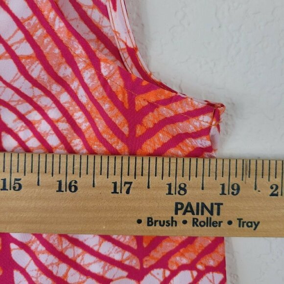 Michael Michael Kors Sleeveless Spring Summer Blouse Sz Sm Keyhole Back Bright - Picture 9 of 9